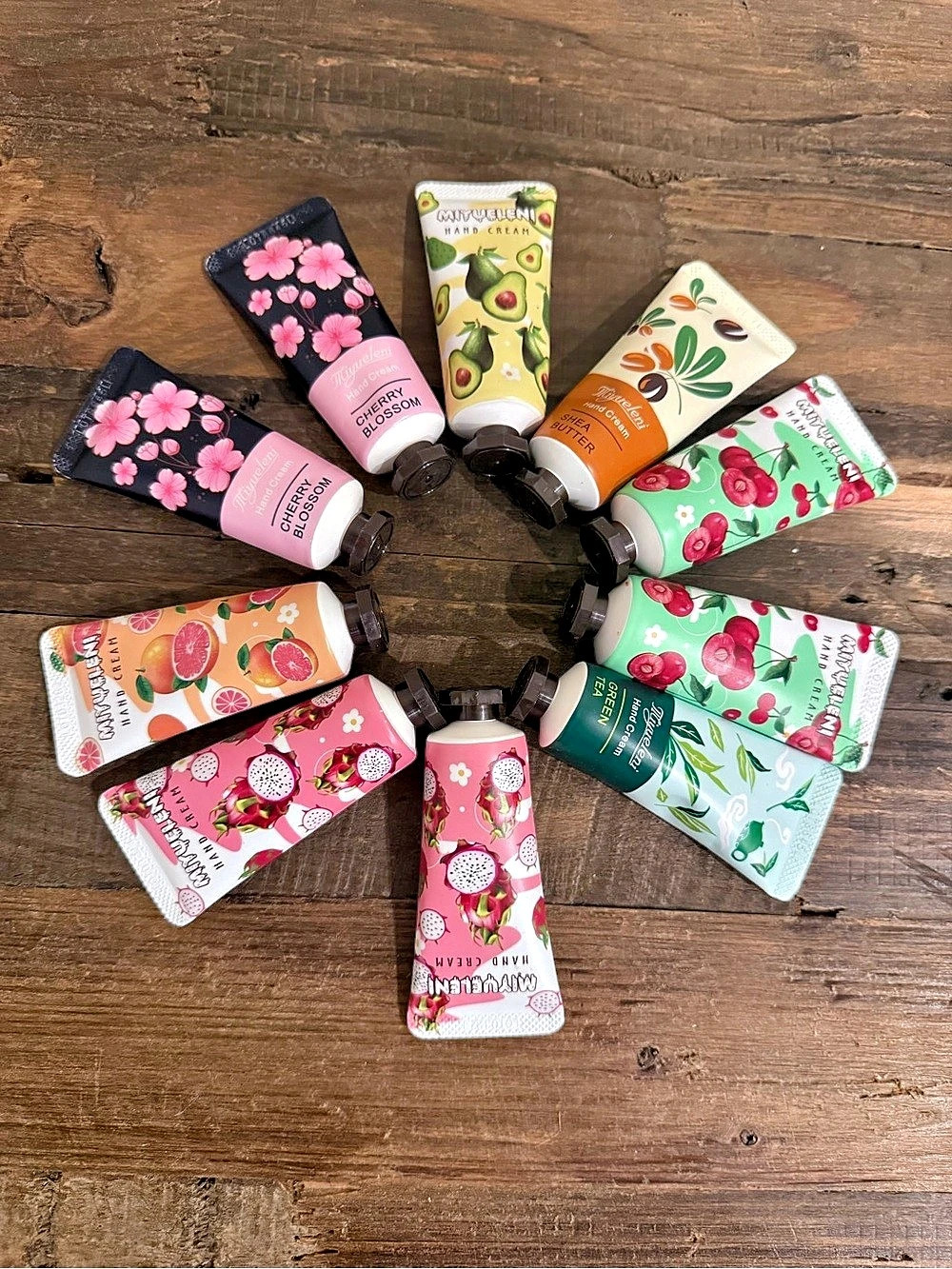 Hand Cream Assortment Floral Pink & Green NWT